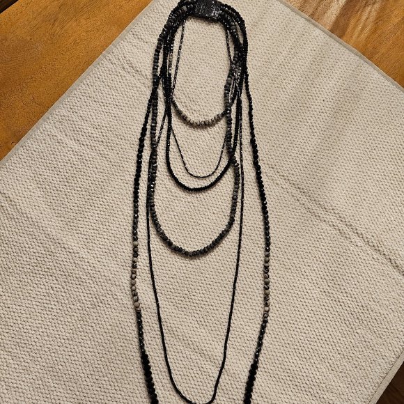 Long natural stone necklace Caroline Neron - Picture 1 of 7